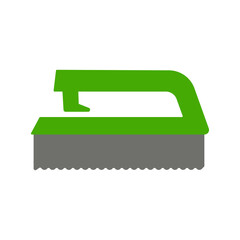 Scrub Brush flat icon illustration