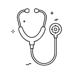 stethoscope icon, stethoscope vector illustration-simple illustration of stethoscope, perfect for stethoscope logos and icons