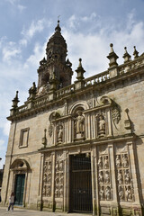 Portail de la cathédrale de Saint-Jacques de Compostelle. Espagne 