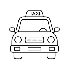 taxi icon, taxi vector illustration-simple illustration of taxi, perfect for taxi logos and icons