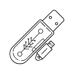 usb drive icon, usb drive vector illustration-simple illustration of usb drive, perfect for usb drive logos and icons