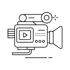 video recorder icon, video recorder vector illustration-simple illustration of video recorder, perfect for video recorder logos and icons
