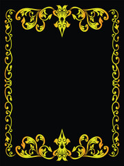 Elegant Decorative Border with Subtle Gold Finish