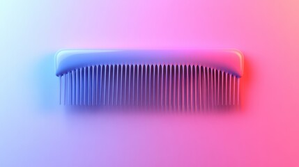 A vibrant, minimalist image of a comb against a colorful gradient background, emphasizing its sleek design and contemporary aesthetic.