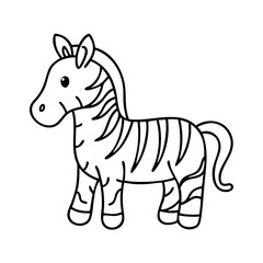 zebra icon, zebra vector illustration-simple illustration of zebra, perfect for zebra logos and icons