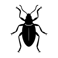 beetle icon, beetle line art - simple line art of beetle, perfect for beetle logos and icons