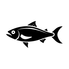 bluefish icon, bluefish line art - simple line art of bluefish, perfect for bluefish logos and icons