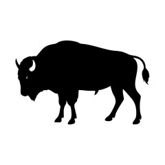 buffalo icon, buffalo line art - simple line art of buffalo, perfect for buffalo logos and icons