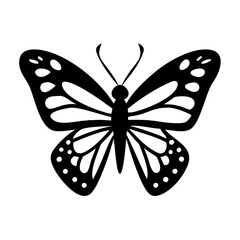 butterfly icon, butterfly line art - simple line art of butterfly, perfect for butterfly logos and icons