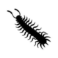 centipede icon, centipede line art - simple line art of centipede, perfect for centipede logos and icons