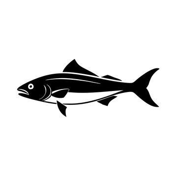 cobia icon, cobia line art - simple line art of cobia, perfect for cobia logos and icons