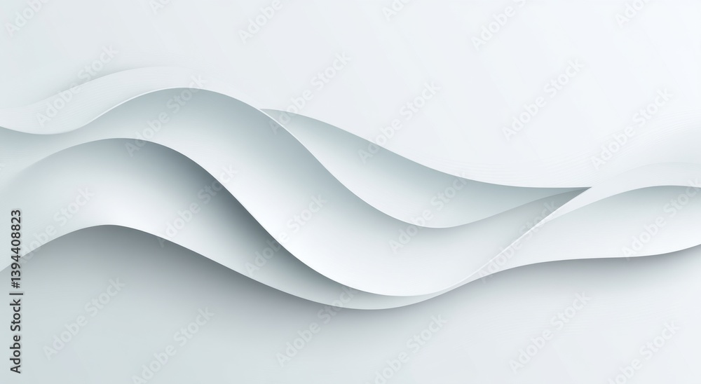 Poster white stripes in wave patterns produce a soothing background effect