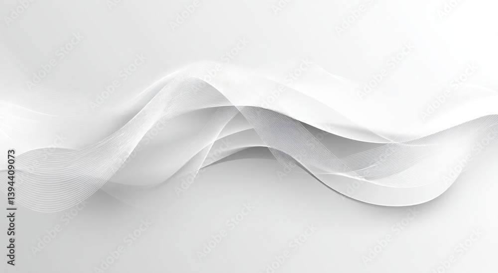 Poster the calming effect of a background is created by waves of white stripes