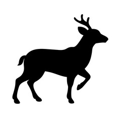 deer icon, deer line art - simple line art of deer, perfect for deer logos and icons