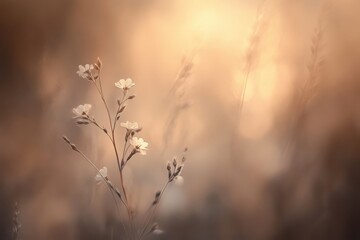 Obraz premium Wild Flower with bokeh background 