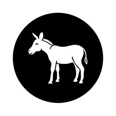donkey icon, donkey line art - simple line art of donkey, perfect for donkey logos and icons