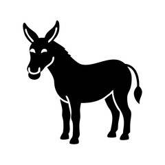 donkey icon, donkey line art - simple line art of donkey, perfect for donkey logos and icons