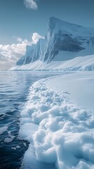 Rapid Glacier Retreat Antarctica Climate Impact Sea Level Rise Threat Photo