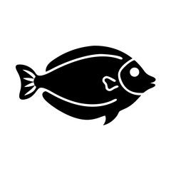 flounder icon, flounder line art - simple line art of flounder, perfect for flounder logos and icons