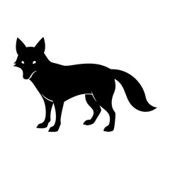 fox icon, fox line art - simple line art of fox, perfect for fox logos and icons