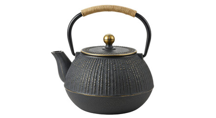 Isolated Cast Iron Teapot