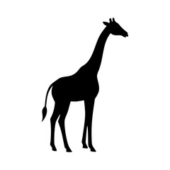 giraffe icon, giraffe line art - simple line art of giraffe, perfect for giraffe logos and icons