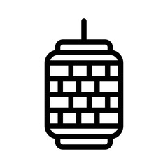 lantern line icon