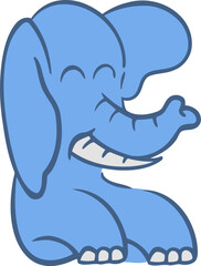 Animal Letter Vector Element Alphabet E