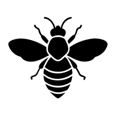 honeybee icon, honeybee line art - simple line art of honeybee, perfect for honeybee logos and icons