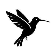 hummingbird icon, hummingbird line art - simple line art of hummingbird, perfect for hummingbird logos and icons