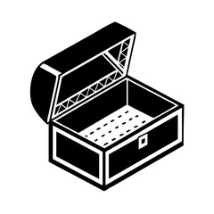 jewelry box icon, jewelry box line art - simple line art of jewelry box, perfect for jewelry box logos and icons