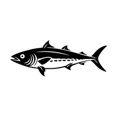 king mackerel icon, king mackerel line art - simple line art of king mackerel, perfect for king mackerel logos and icons
