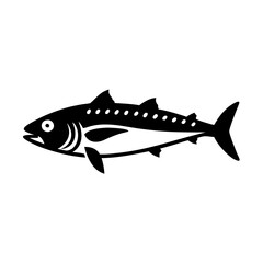 king mackerel icon, king mackerel line art - simple line art of king mackerel, perfect for king mackerel logos and icons