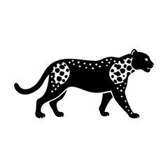 leopard icon, leopard line art - simple line art of leopard, perfect for leopard logos and icons