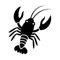 lobster icon, lobster line art - simple line art of lobster, perfect for lobster logos and icons