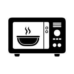 microwave oven icon, microwave oven line art - simple line art of microwave oven, perfect for microwave oven logos and icons