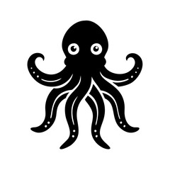 octopus icon, octopus line art - simple line art of octopus, perfect for octopus logos and icons