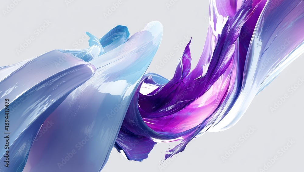 Poster a vibrant abstract wave forms a dynamic backdrop
