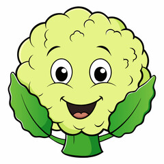 Fresh Cauliflower on White Background: Healthy and Natural Vegetables