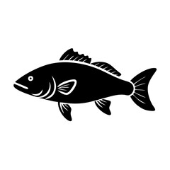 red drum redfish icon, red drum redfish line art - simple line art of red drum redfish, perfect for red drum redfish logos and icons