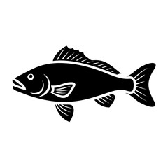 red drum redfish icon, red drum redfish line art - simple line art of red drum redfish, perfect for red drum redfish logos and icons