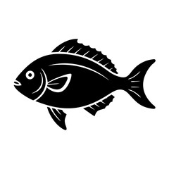 scup porgy icon, scup porgy line art - simple line art of scup porgy, perfect for scup porgy logos and icons