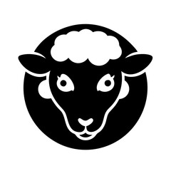 sheep icon, sheep line art - simple line art of sheep, perfect for sheep logos and icons