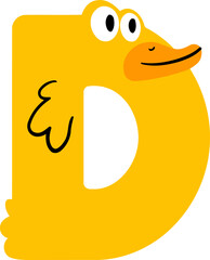 Zoo Letter Vector Element Alphabet D