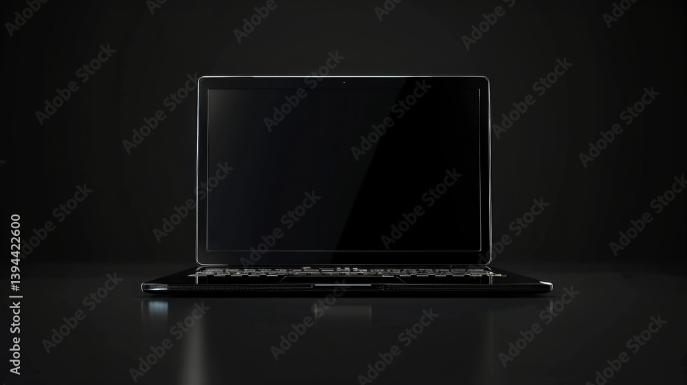 Aufkleber a sleek and simple laptop computer icon in vector style.