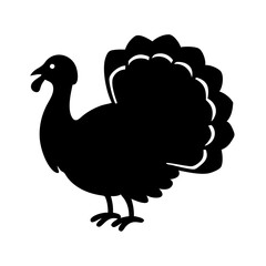 turkey icon, turkey line art - simple line art of turkey, perfect for turkey logos and icons