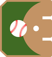 Baseball Court Field Letter Vector Element Alphabet E