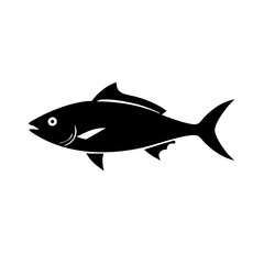 yellowtail icon, yellowtail line art - simple line art of yellowtail, perfect for yellowtail logos and icons