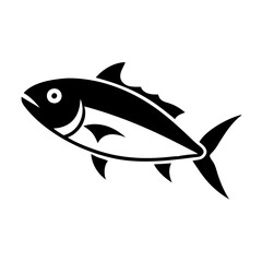 yellowtail icon, yellowtail line art - simple line art of yellowtail, perfect for yellowtail logos and icons