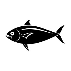 albacore tuna icon, albacore tuna line art - simple line art of albacore tuna, perfect for albacore tuna logos and icons